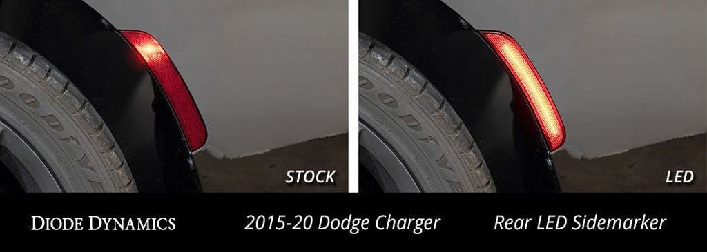 Diode Dynamics LED Sidemarkers for 2015-2023 Dodge Charger (set)