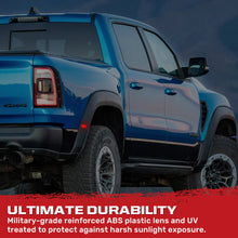 Load image into Gallery viewer, Recon Dodge 21-25 RAM 1500 TRX 7-PC Fender &amp; Hood Light Kit Smoked Lens White or Amber LED Running Lights w/ Startup Light Sequence - Multiple Options