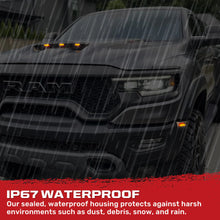 Load image into Gallery viewer, Recon Dodge 21-25 RAM 1500 TRX 7-PC Fender &amp; Hood Light Kit Smoked Lens White or Amber LED Running Lights w/ Startup Light Sequence - Multiple Options