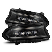 Load image into Gallery viewer, AlphaRex 15-23 Dodge Charger NOVA LED Proj Headlights Alpha-Blk w/Actv Light &amp; Seq.Sig / SB DRL