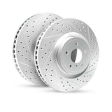 R1 10-20 Raptor/F150 Front Rotors - Drilled and Slotted 830-54204R / 830-54204L