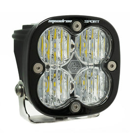 Baja Designs Squadron Sport Wide Cornering Pattern Black LED Light Pod - Clear / Single