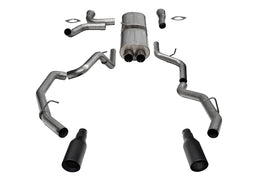 Corsa 25-26 RAM 1500 RHO Crew Cab 3.0L Turbo Cat-Back Dual Rear Exit w/ 5in Single Black Pro Series