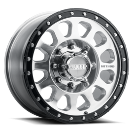 Method MR315 18x9 +18mm Offset 8x170 130.81mm CB Polished Wheel - Gloss Black Lip
