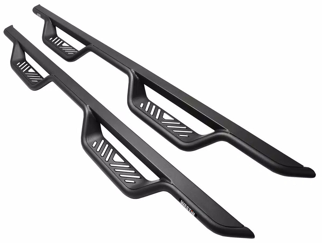 Westin 20-25 Jeep Gladiator Outlaw Nerf Step Bars - Textured Black / Rocker Panel Mount
