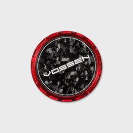 Vossen Classic Carbon Billet Sport Cap 2.0 - Large (VHFL) - Transparent Red - Forged Carbon (Gloss)