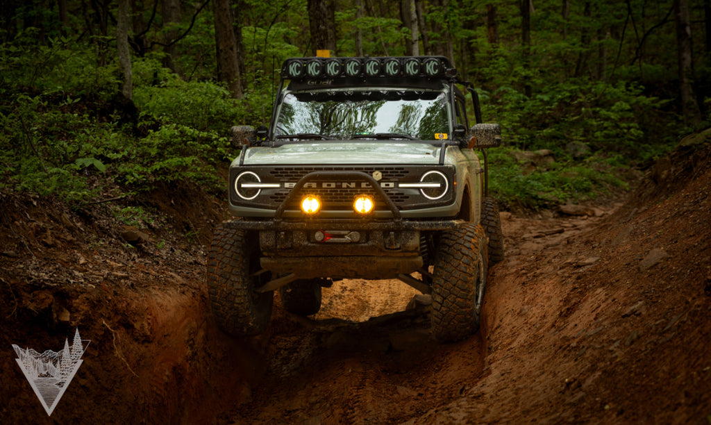 Hammer Built Ford Bronco Hidden Winch Mount
