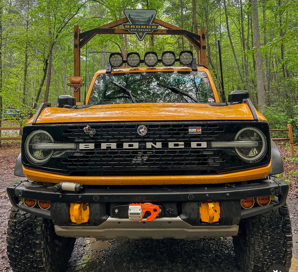 Hammer Built Ford Bronco Hidden Winch Mount
