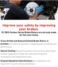 Load image into Gallery viewer, R1 Concepts 2021-2024 Raptor/F150 Rear Rotors - Slotted Geomet Carbon Alloy Rotors
