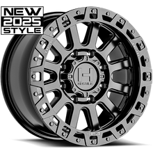 Load image into Gallery viewer, Hostile Wheel - Hostile Baja H139 Dominator 20X9 ET 12mm Offset / 8X165.1 BP / 125.2 BP / 3640 Load / Asphalt Black