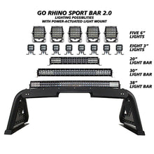 Load image into Gallery viewer, Go Rhino 22-23 Toyota Tundra Sport Bar 2.0 w/ Power Actuated Retractable Light Mount
