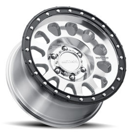Method MR315 17x8.5 0mm Offset 6x5.5 106.25mm CB Polished Wheel - Gloss Black Lip