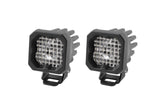 Diode Dynamics SSC1 White Sport Standard LED Pod (pair) - Flood - Wide / Amber Backlight