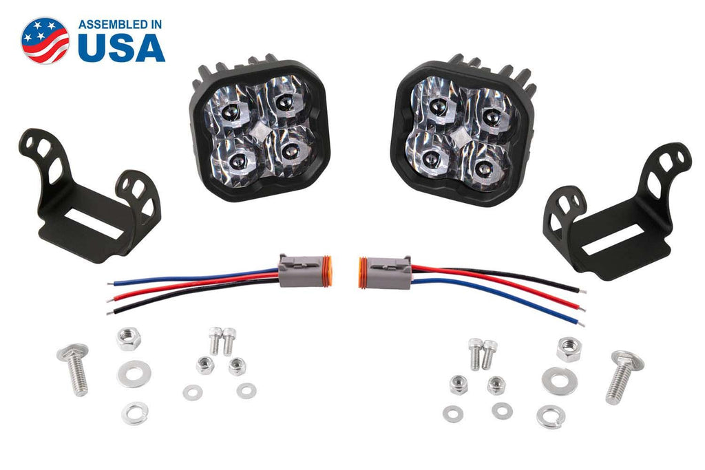 Diode Dynamics SS3 SAE/DOT White Sport LED Pod (pair) - Amber Backlight
