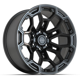 Defiant Wheels 20x9 DF03 Satin Black with Dark Satin Charcoal 2-Tone - 6x139.7 -12ET (Single)