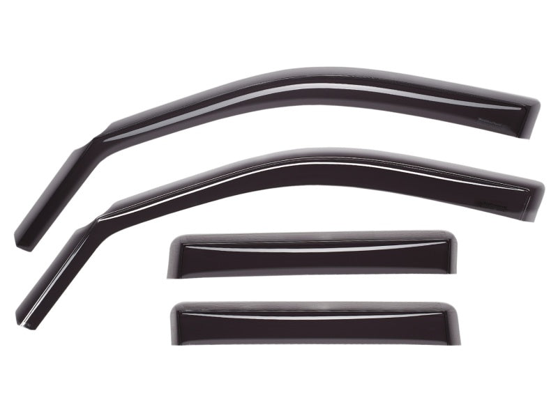 WeatherTech 14-18 GMC/Chevy Sierra/Silverado 1500 CC Front & Rear Side Window Deflectors - Dark Tint