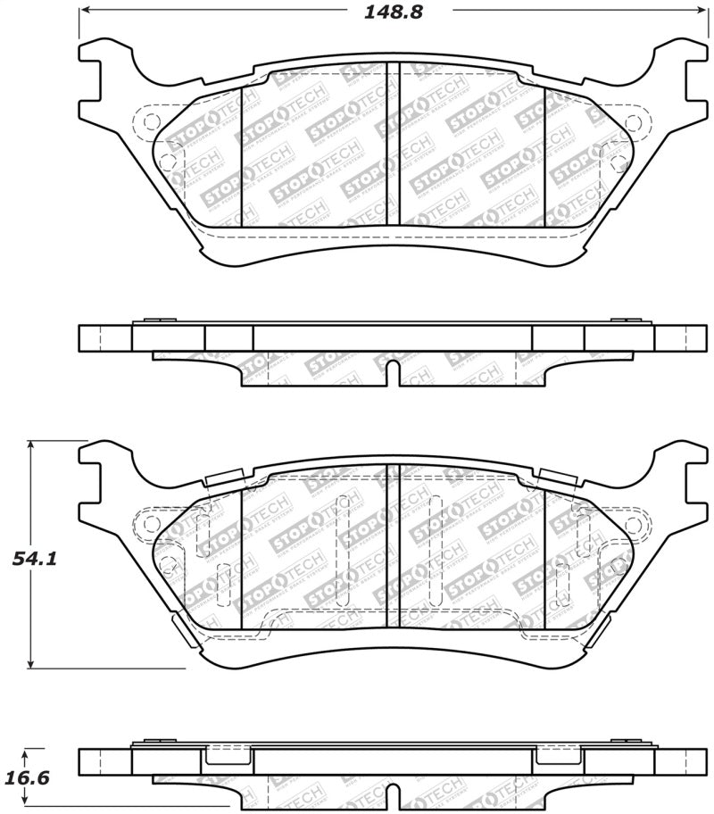 StopTech Street Select Brake Pads - Front/Rear