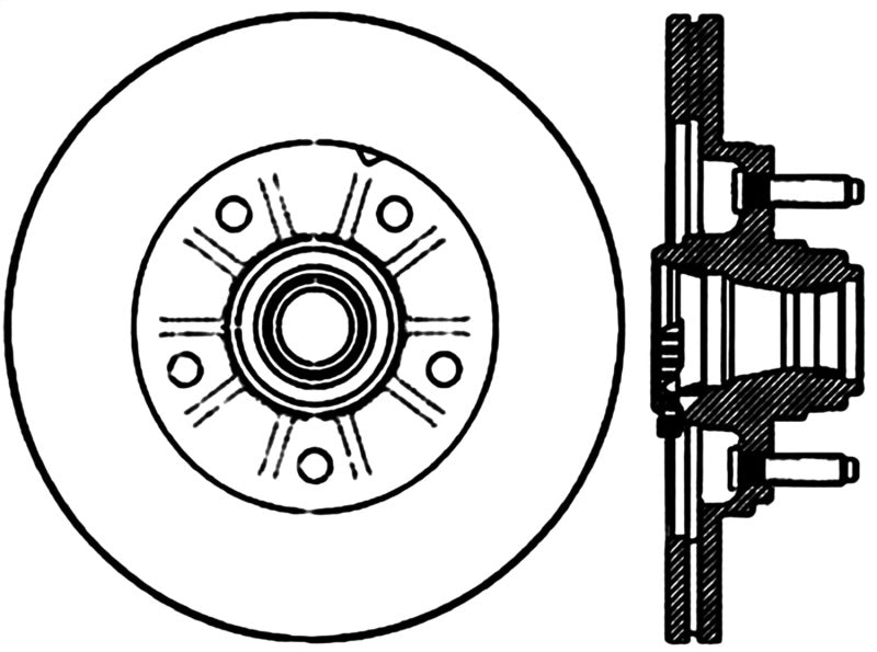 StopTech Sport Cryo Drilled & Slotted Rotor Left