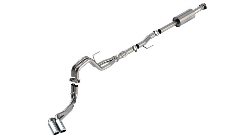 Borla F-150 2021 5.0L 4dr CC SB EC STB Lariat/KR/Platinum/LTD 3/2.25 DSE Cat-Back ATAK CHR Tips