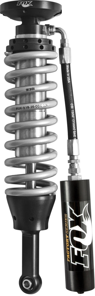 Fox 07+ Tundra 2.5 Factory Series 6.01in. Remote Reservoir Coilover Shock Set - Black/Zinc