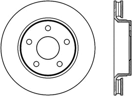 StopTech Sport Slot 07-17 Jeep Wrangler Slotted Right Front CRYO Rotor
