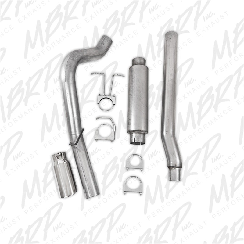 MBRP 11-13 Ford F-250/350/450 6.2L V8 Gas 4in Cat Back Single Side Alum Exhaust System