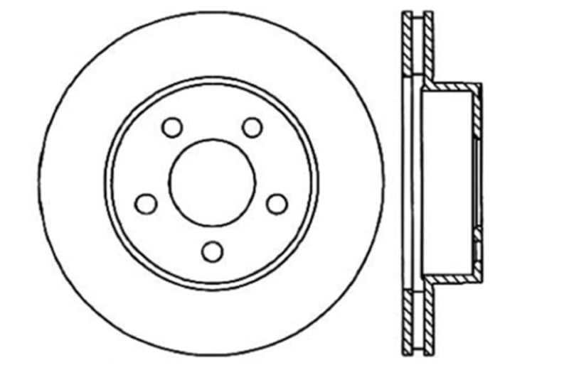 StopTech Slotted & Drilled Sport Brake Rotor