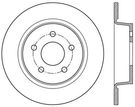 StopTech Sport Cross Drilled Brake Rotor - Rear Right