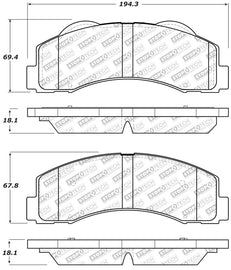 StopTech Street Select Brake Pads - Front/Rear