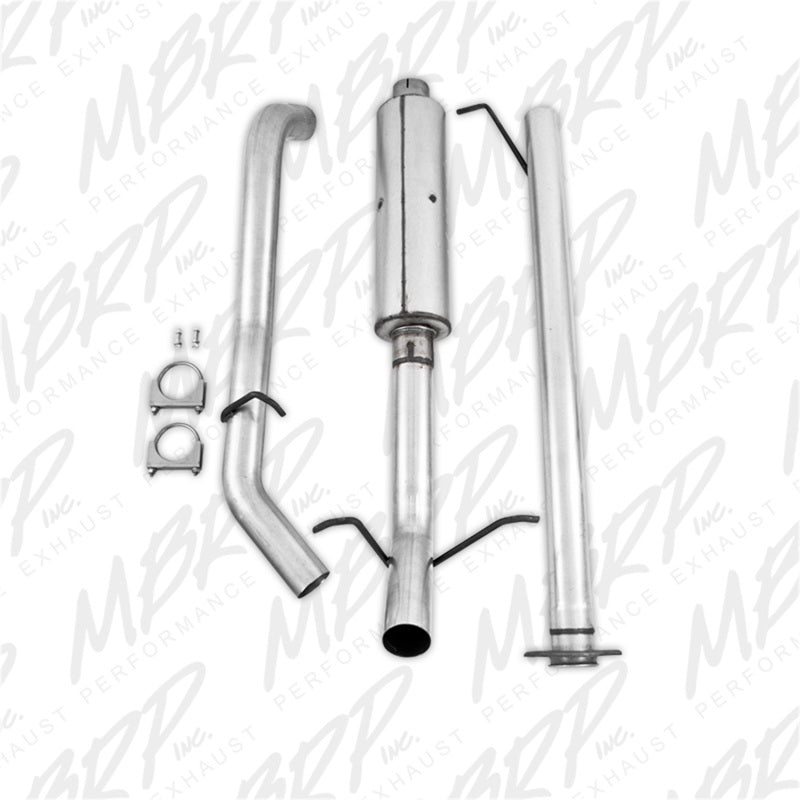 MBRP 2007-2008 Chev/GMC 1500 CC EC 6ft6in bed 4.8/5.3L 3in Cat Back Single Side AL P Series Exhaust