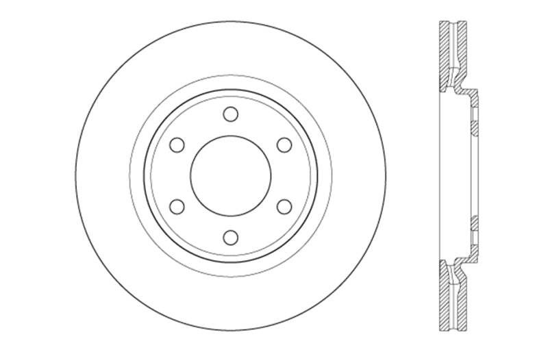 StopTech Sport Drilled & Slotted Rotor - Front Left