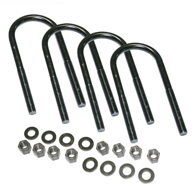 Superlift U-Bolt 4 Pack 5/8x3-7/8x15 Round w/ Hardware